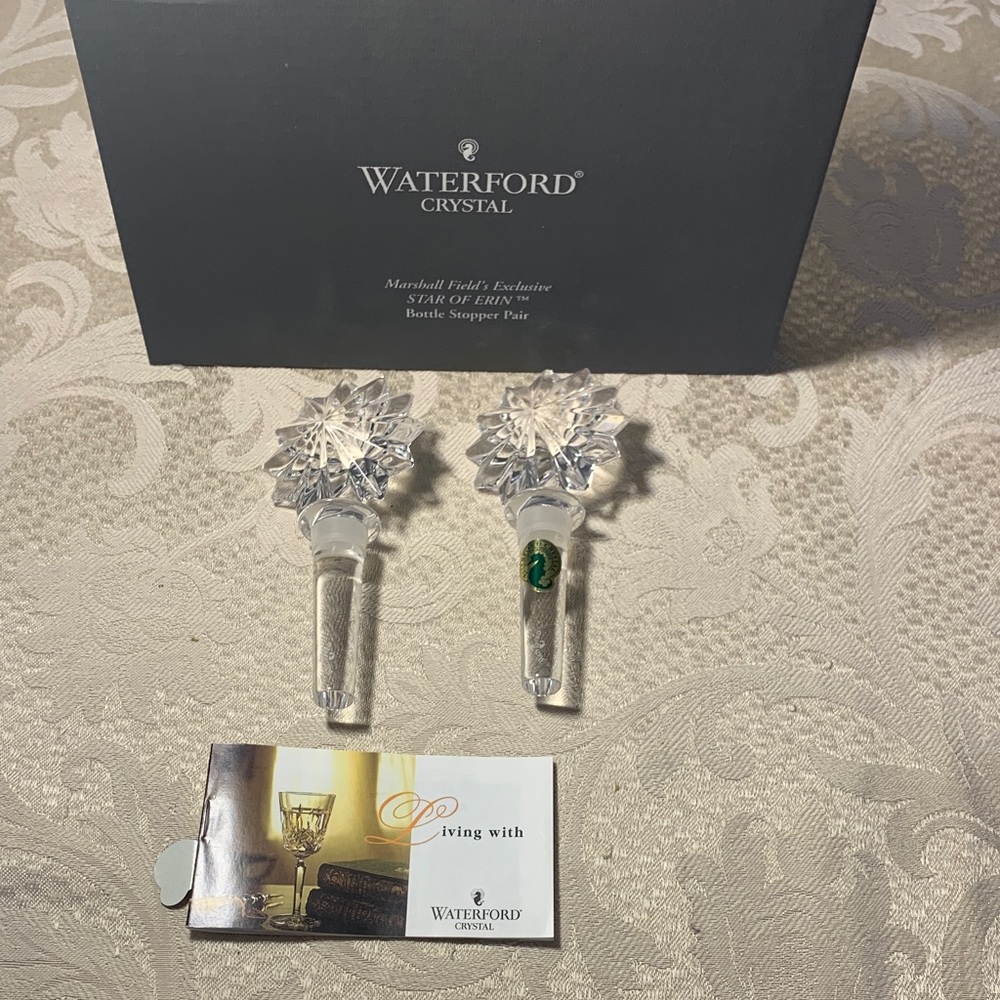 Waterford Crystal Star of Erin  Bottle Stoppers - Picture 3 of 7